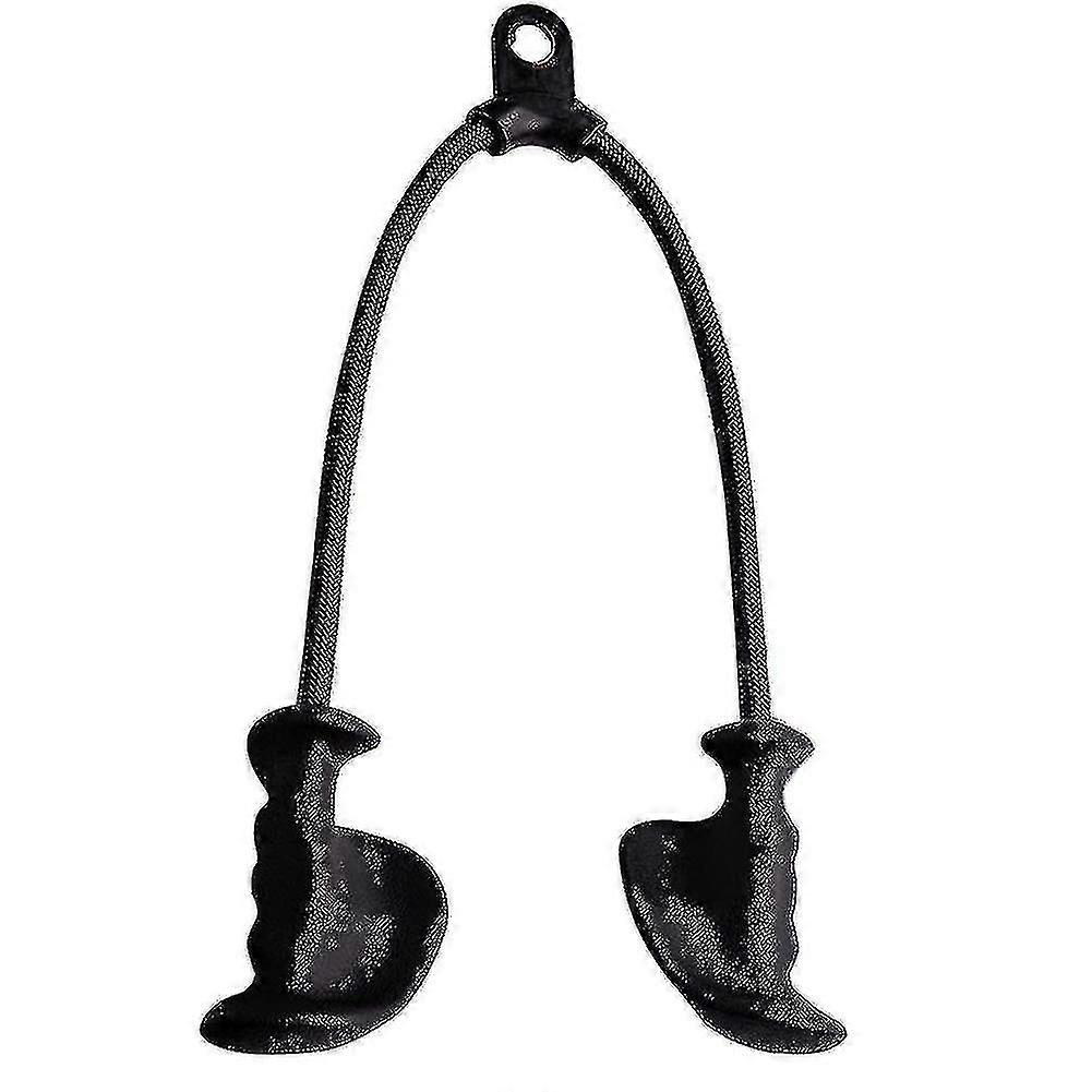 Ergonomic Triceps Rope Pull Down With Anti-slippery Natural Rubber Grip For More Muscle Fibers-gym-hy