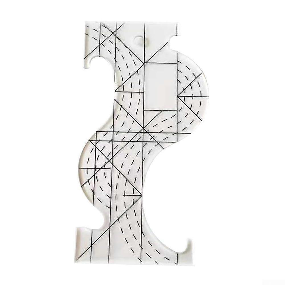 Acrylic multipurpose ruler for quilt templates, enhance your sewing experience with precise measurements.