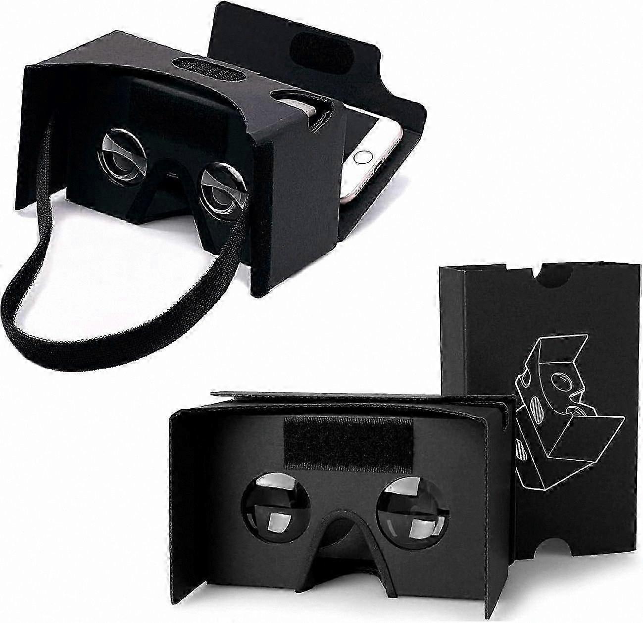 Virtual Reality Headset 2 Pack with 3D Optical Lenses, Adjustable Headband for Enhanced Comfort and Immersive Experience