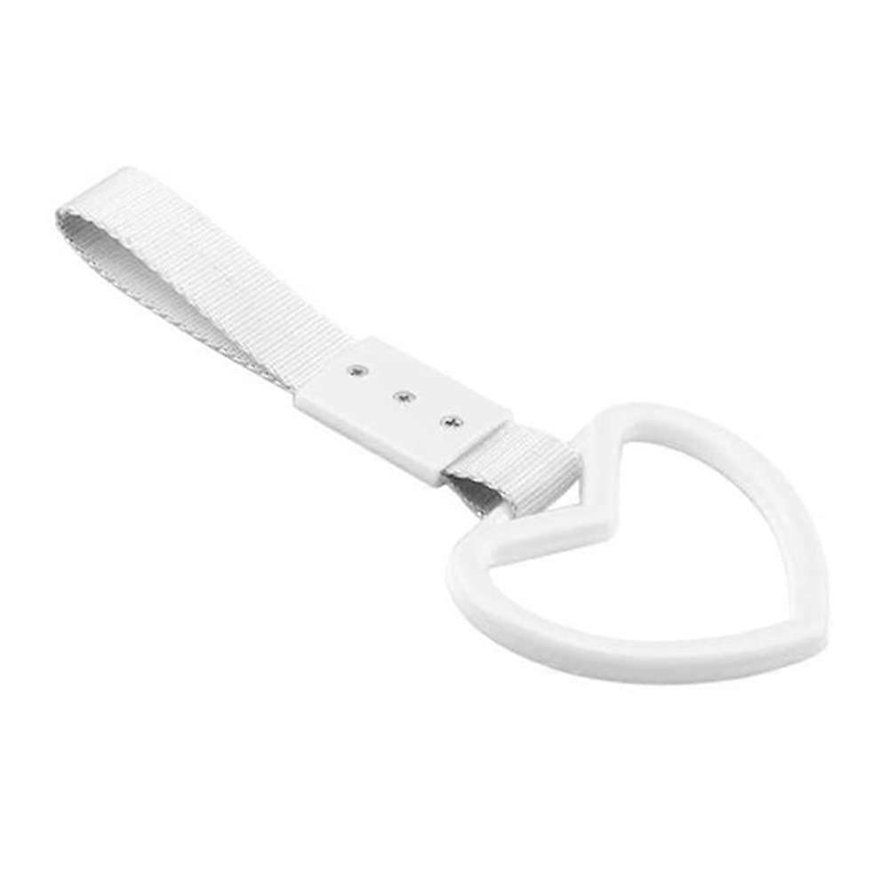Car Warning Rings Hand Straps Tsurikawa Heart Shape Car Handle Loop Wrist Strap Decorative Rear Bumper Pull Buckle