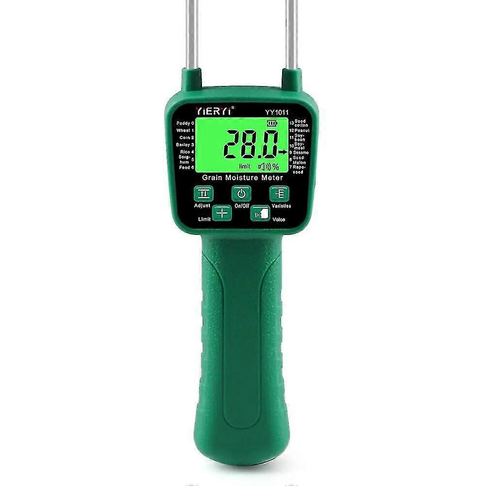 Yieryi Grain Moisture Meter Yy-1011 Digital Grain Moisture Content Tester For Wheat Corn Barley Feed Soybean Peanut Seed Cotton  hk