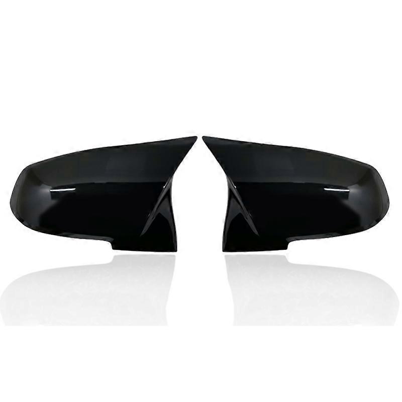Applicable 1Pair Side Rearview Wing Mirror Cover Caps For BMW 1 2 3 4 Series F20 F30 F31 F32 F34 F36 E84 2014 -2019 ABS Gloss Black
