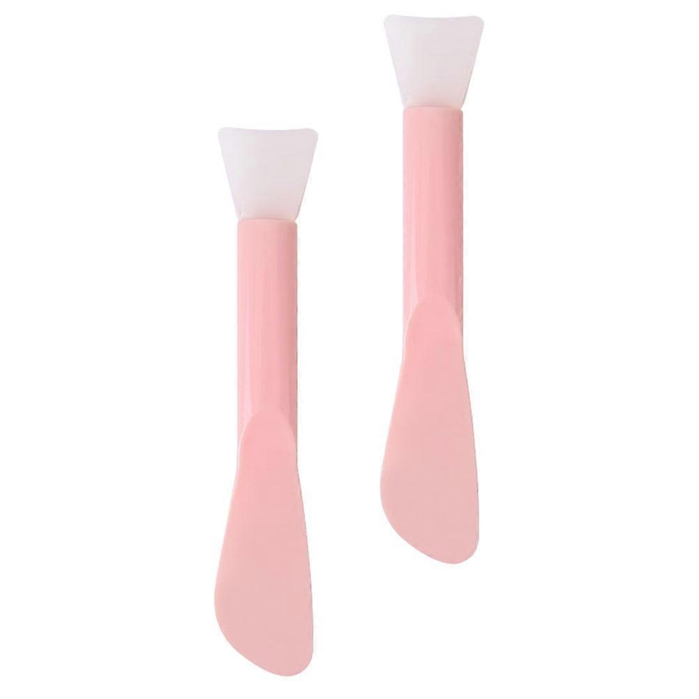 Mud Mask Applicator Brush 2Set Silicone Brush Travel 16.5x3.2cm Even Application