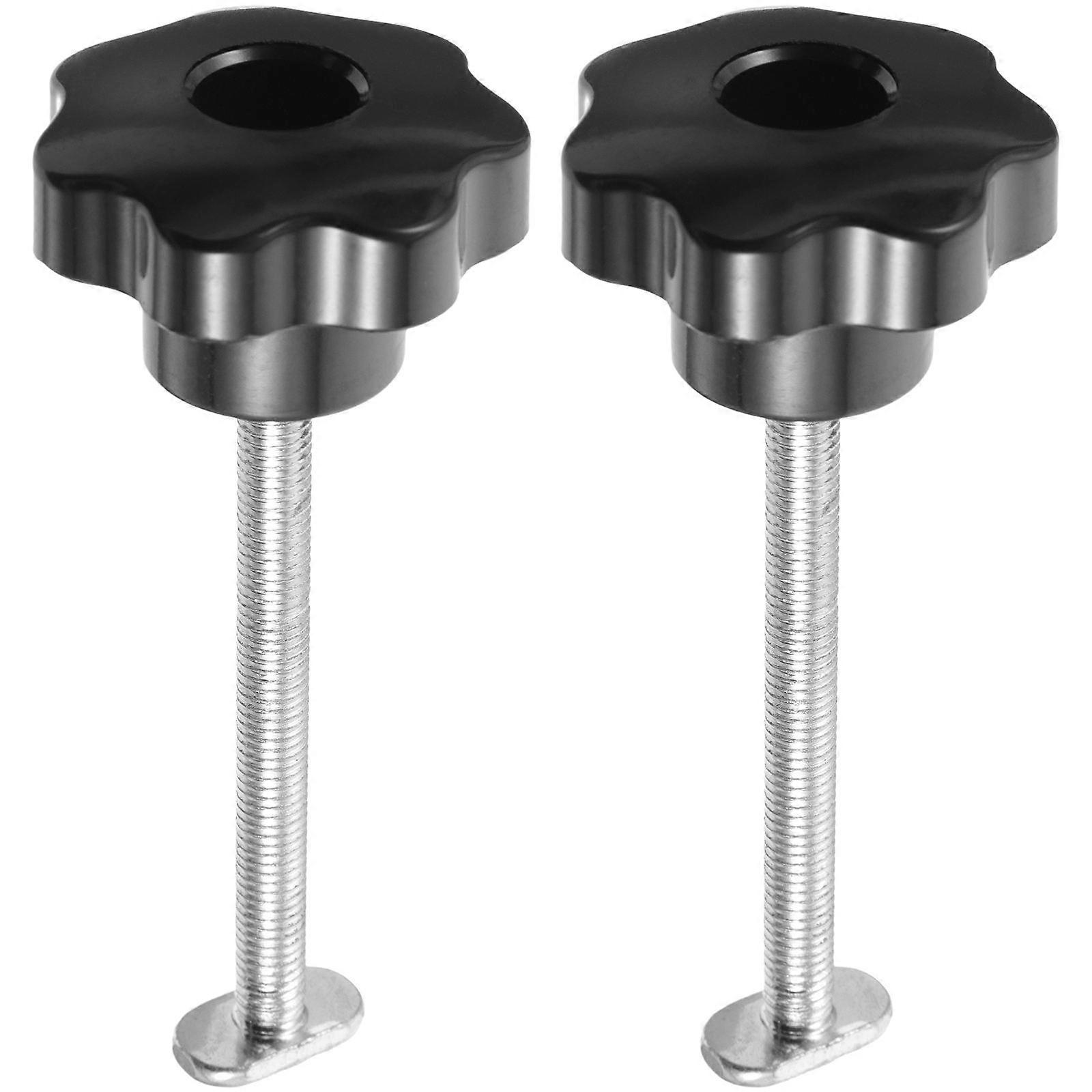 Woodworking T Slot Clamps Set for T Track Workpiece Positioning Hold Down Clamp Durable Carpenter Tool