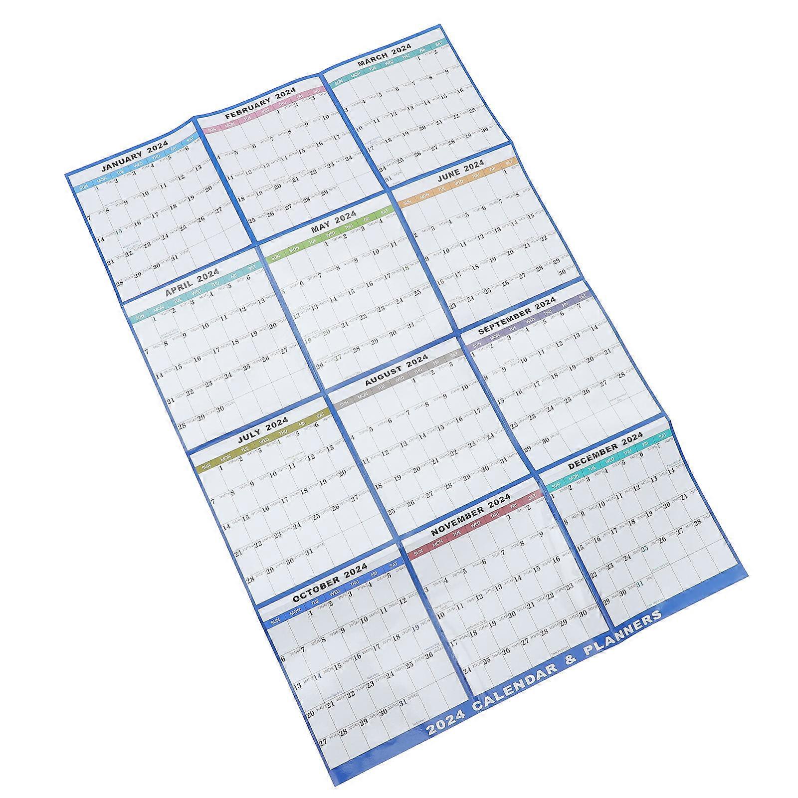 Wall Planning Calendar 1 Set Ideal For Friends Gifts Featuring Simple Design An Erasable White Calendar Measuring 88X58cm