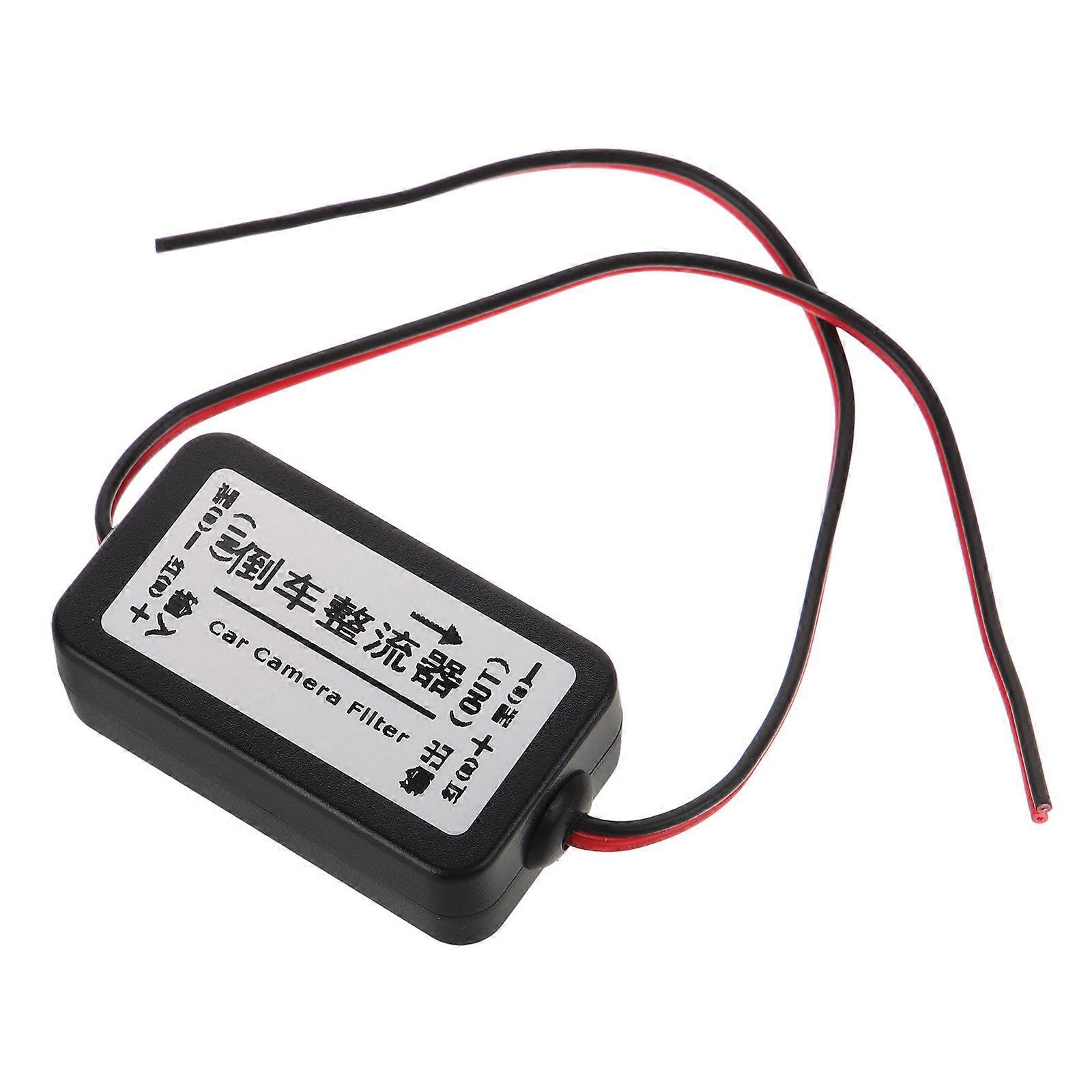 Car Rear View Rectifier Power Relay Capacitor Filter Connector for Backup Camera Rectifier