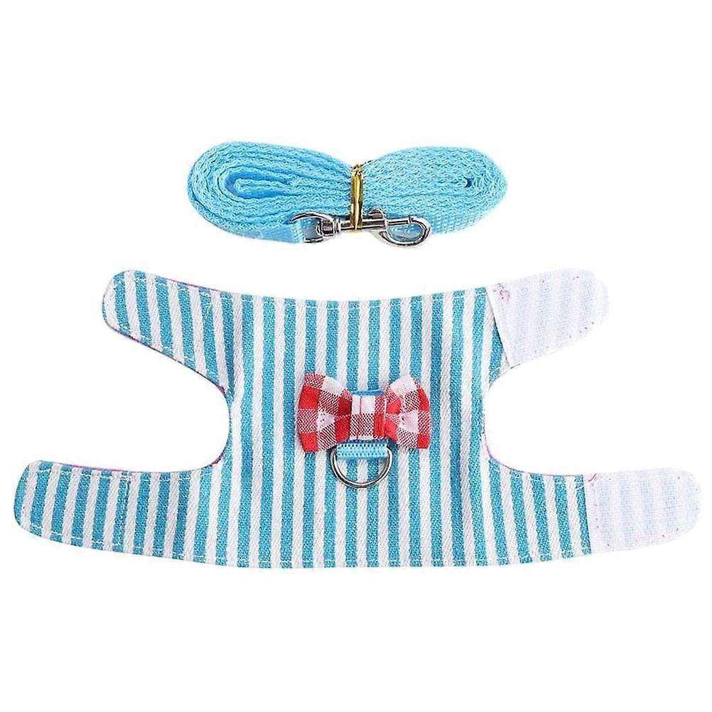 Hamster Walking Harness Bowknot Decorative Leash For Pet Owners Suitable For Daily Wearing 1Pack