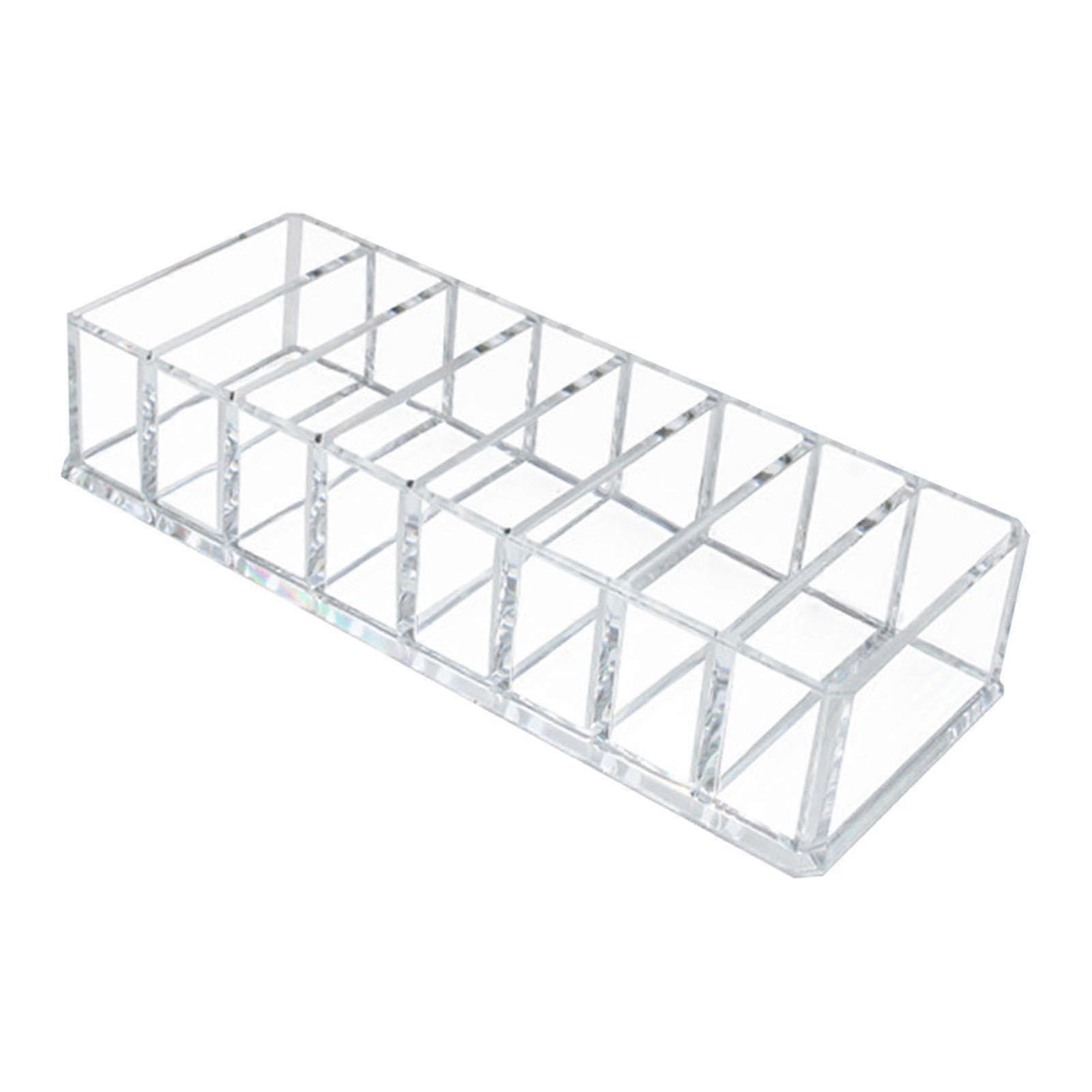 Transparent Makeup Drawer Organizer with 8 Compartments, Compact Organizer Made of Clear Acrylic