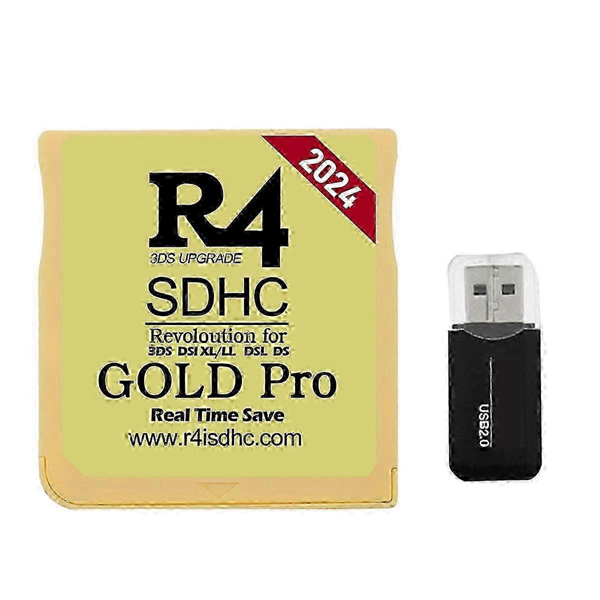R4 Card Adapter for Nintendo DSi XL LL SDHC Flash Memory Compatible with DSL Game Burning Digital Storage