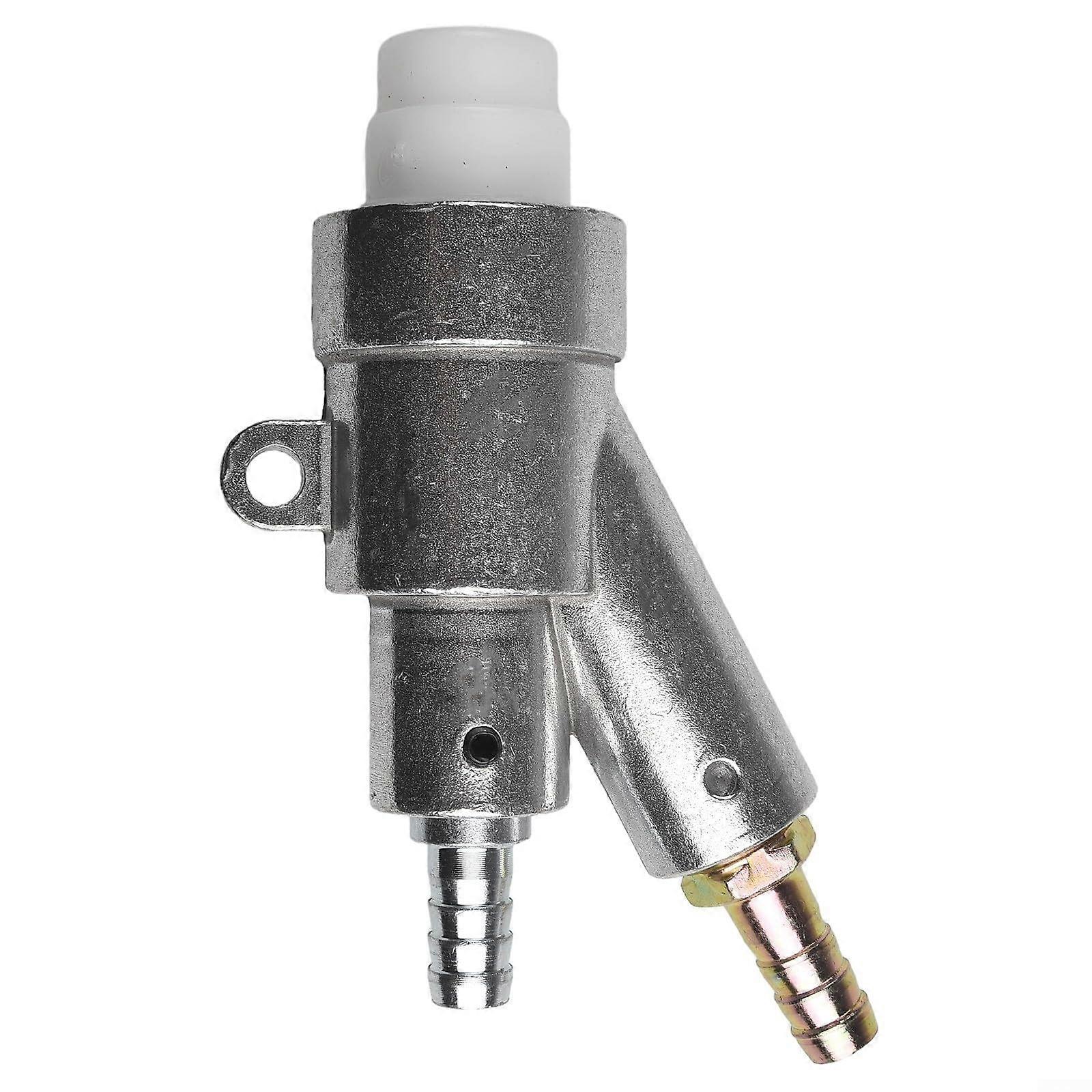 Air sandblasting tool, compatible with box machines and boron carbide nozzles, 6 mm for effective rust and dust removal (C).
