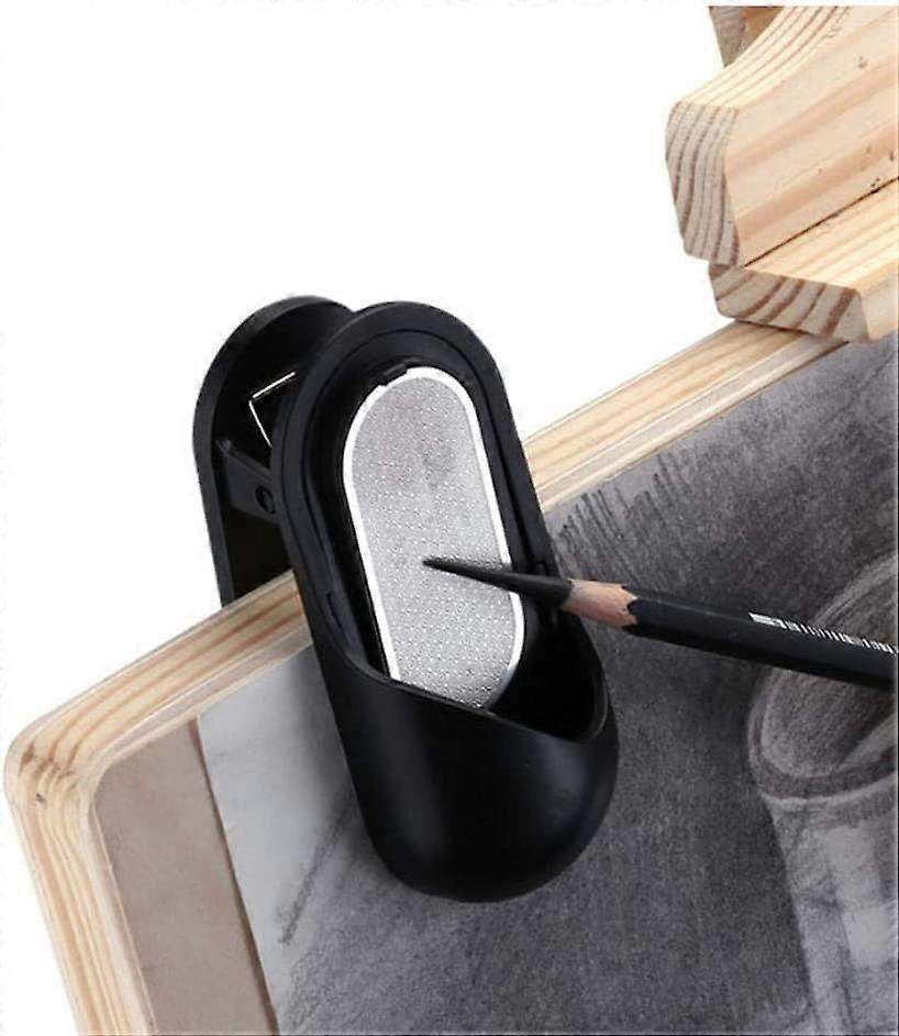 Pencil Sharpener Set 2Pcs Multifunction Sandpaper Lead Grinder with Clip Holder for Student Artist Charcoal Drawing Tools