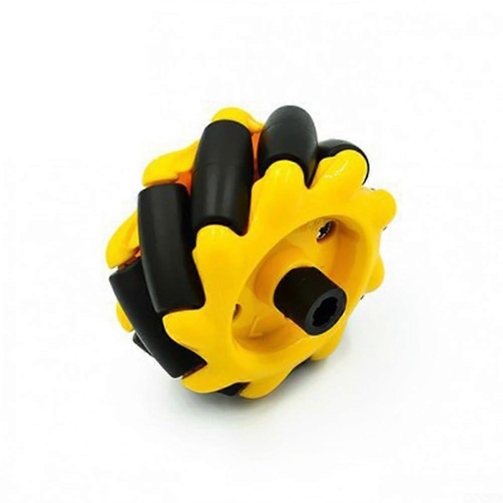 Mecanum Wheel Omni Wheel Motor Connector Tires 80MM for Smart Robots, Wear-Resistant, Smooth Mobility, Left & Right