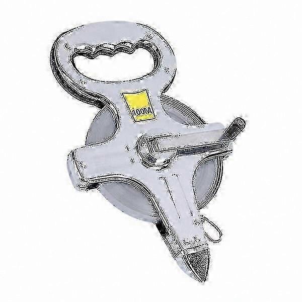 100m silver measuring tape for projects stainless steel tool