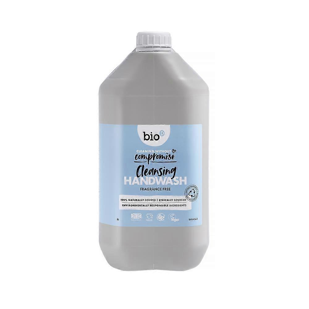 Bio-D Cleansing Fragrance Free Hand Wash 5 Litre - 2 Pack