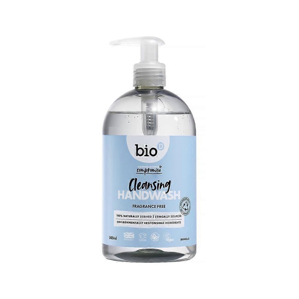 Bio-D Rensende Håndsåpe Parfymefri 500ml - 2-pakning