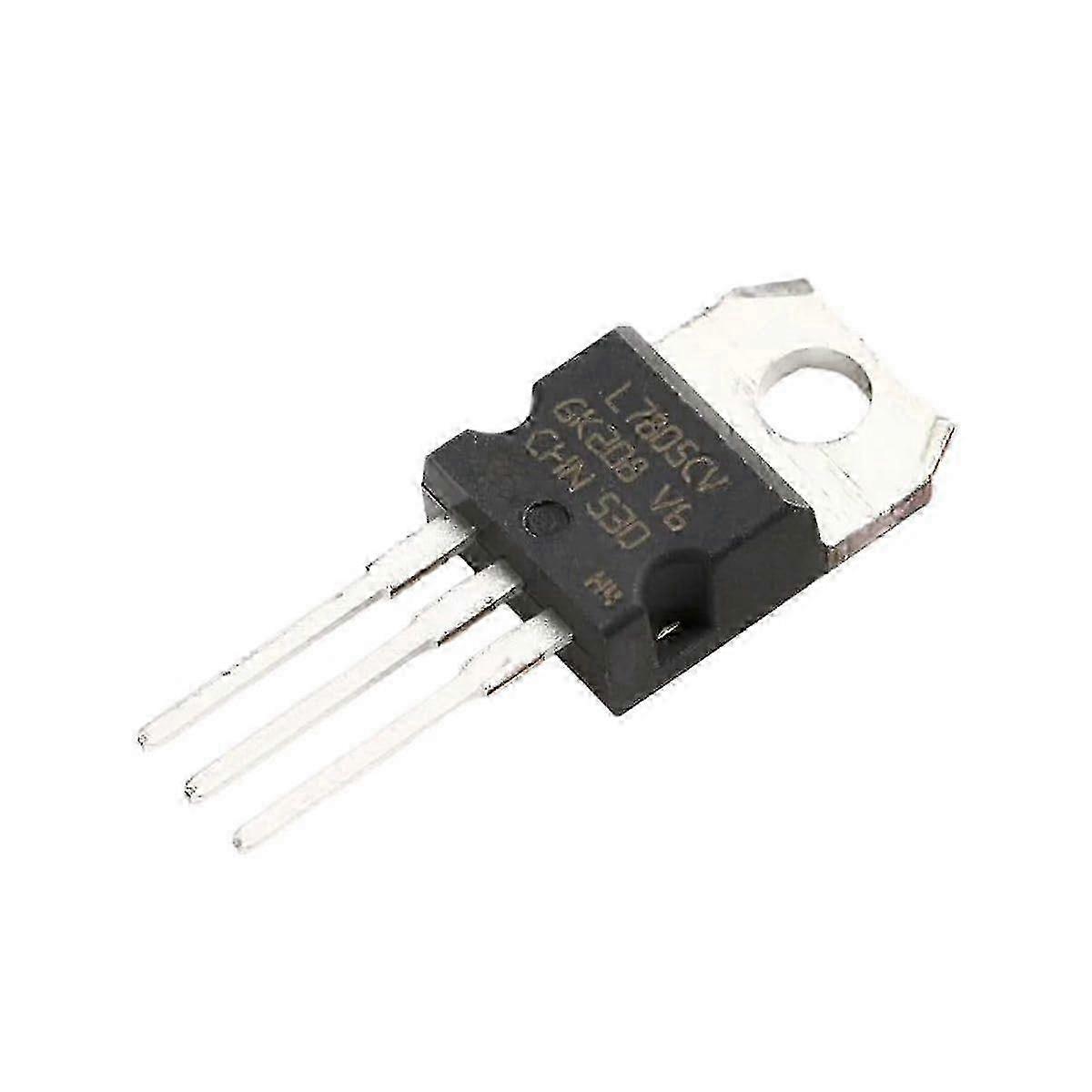 10Pcs L7805CV TO-220 Fixed Voltage Regulator IC 5V 1.5A for Electronic Circuits and DIY Projects