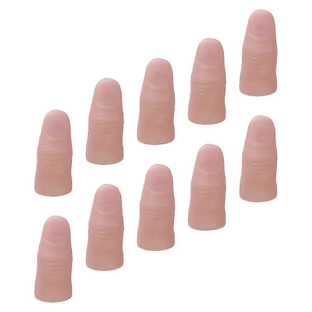 Fake Finger Plaything Trick Finger Trick Pink Silicone Thumb Tips 20Pack