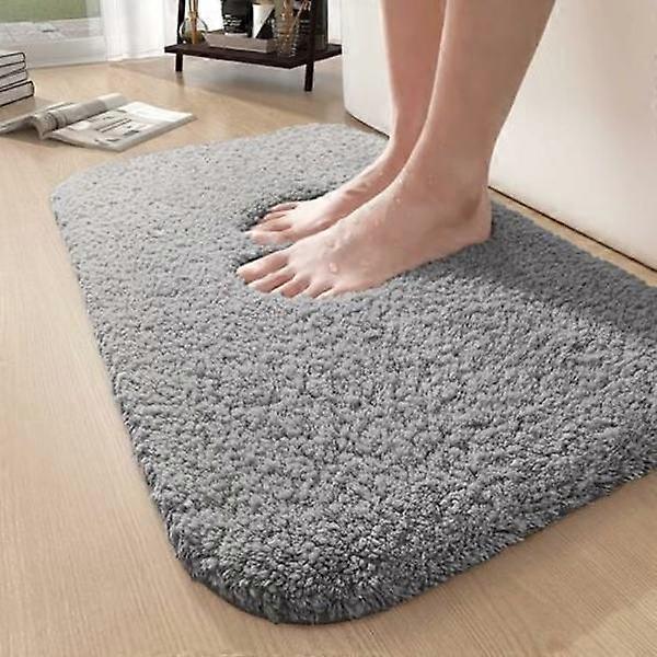 Non-slip Bathroom Mat, Machine Washable Soft Microfiber Floor Mat