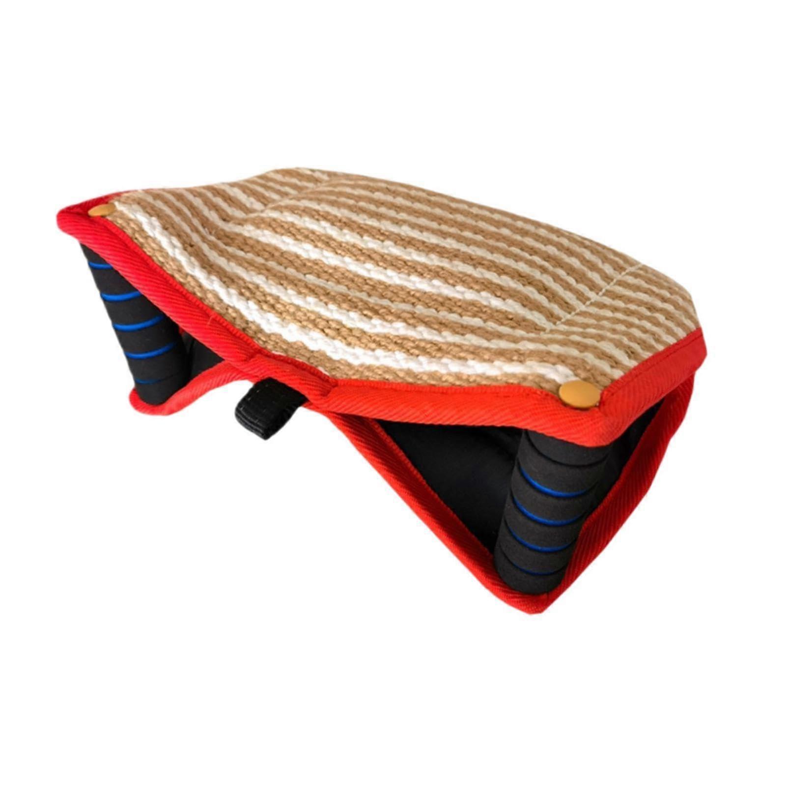 Dog Bite Pillow for Puppy Training - Red Dog Training Biting Sleeves for Large and Medium Breeds, Durable Material