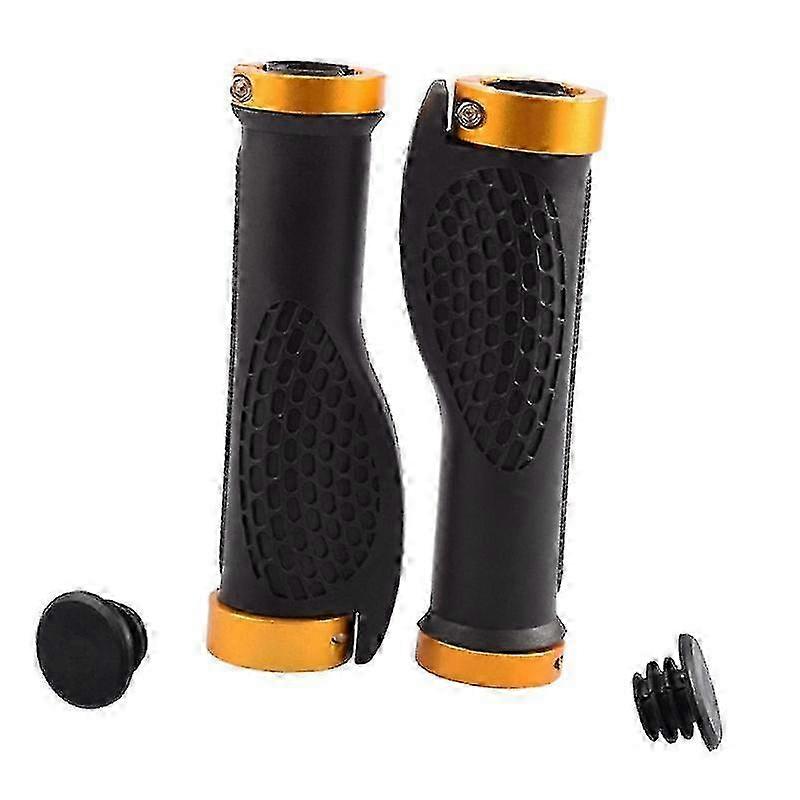 Bike Handlebar Grips Bicycle Handle Grips Soft Rubber Comfortable C...
