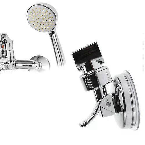 Wall Mount Adjustable Suction Bracket, Bathroom Shower Head Handset Holder, Adjustable Angle, Suction Cup Mount, Plastic