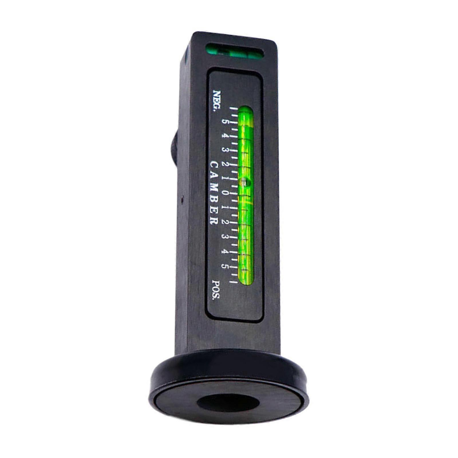 Magnetic Gauge Tool Level Ruler Camber Gauge For Tire Adjustment Tool Black 30x20x123mm