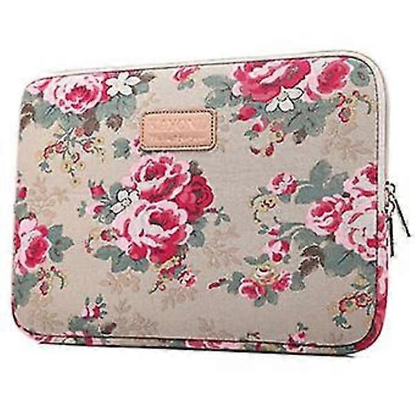 Laptop Bag Floral Pattern Protector 14 '' | Apricot | 365 X 255 X 20 Mm