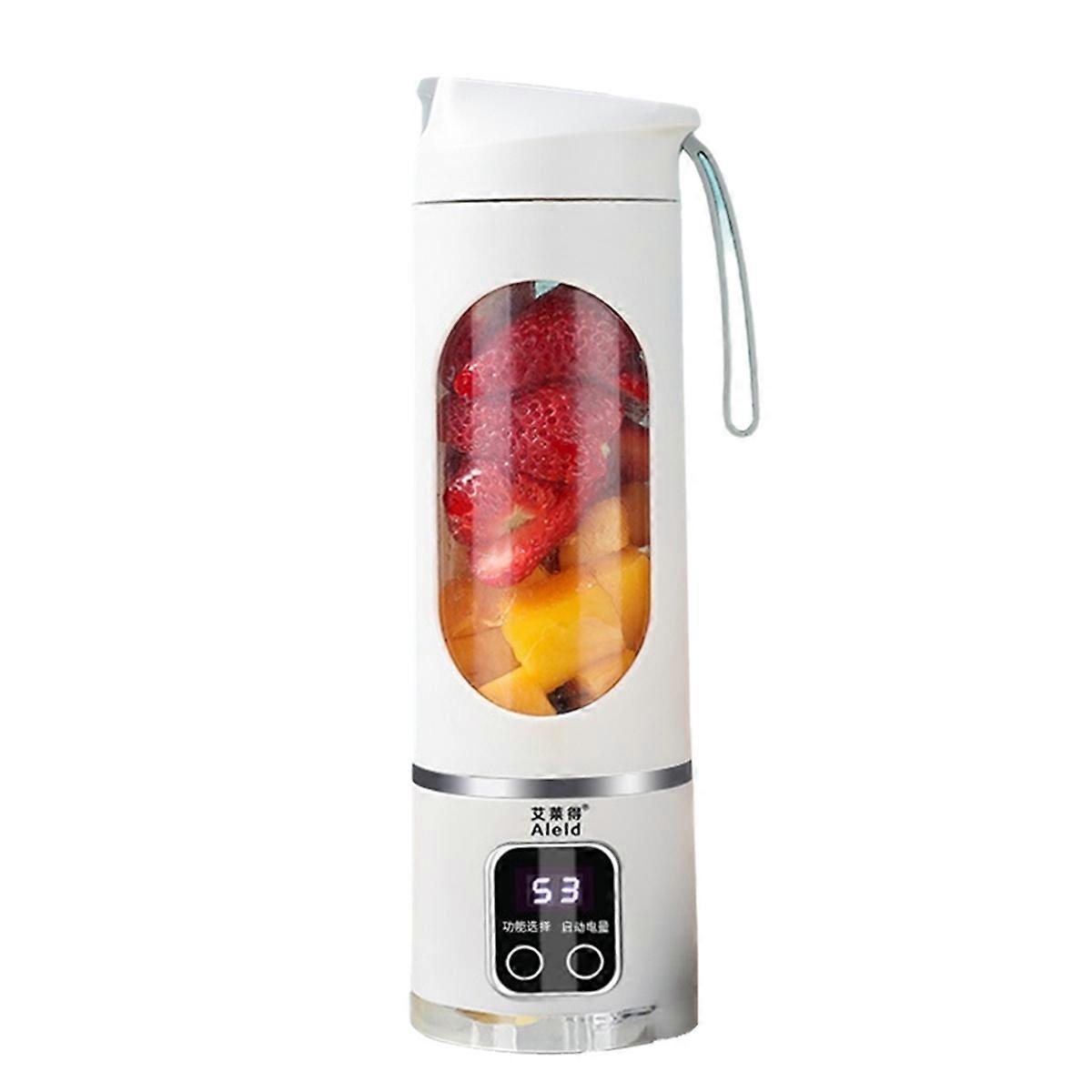 Aleld Juicer Household Small Portable Electric Juicer Mini Juice Cup Multifunctional Fruit Juice Cup White