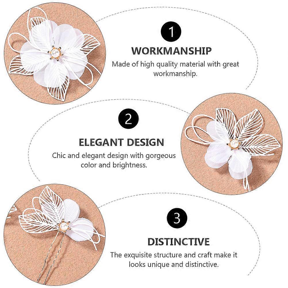 Flower Hairpin Wedding Hair Accessories Set for Decoration 1Set