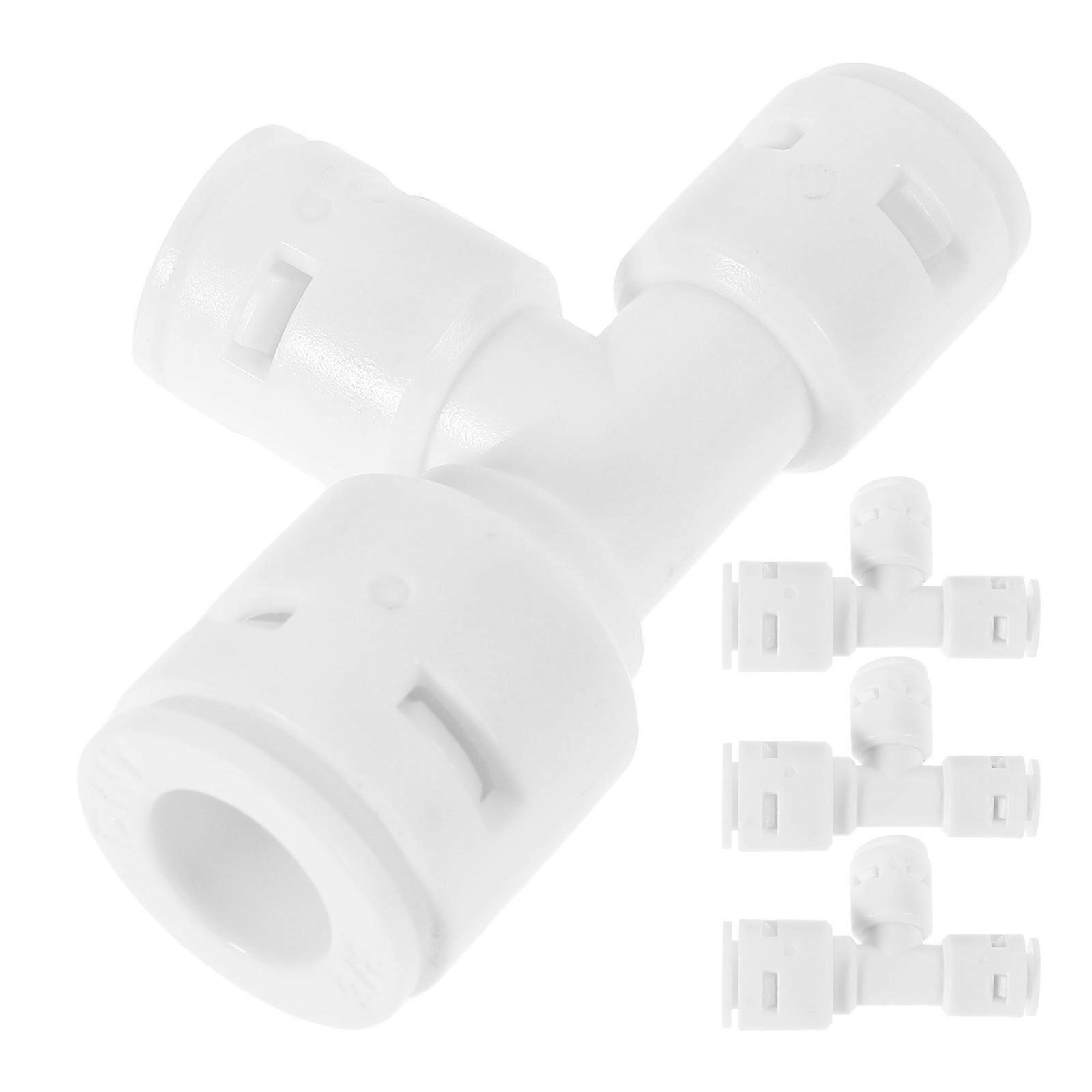 4 Pcs Water Hose Quick Connect Tee Adapter For Installation In Tight Spaces Water Filtration System