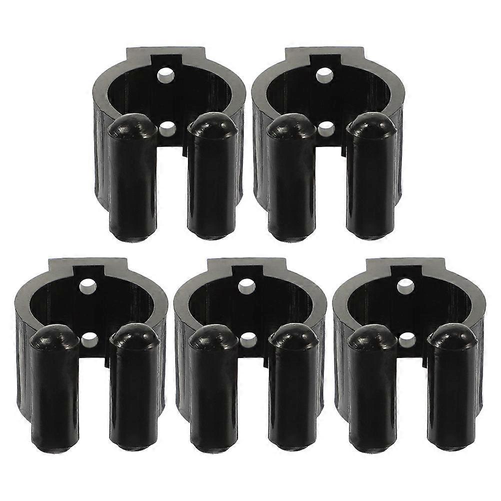 Raindrops 5PCS Plastic Pool Cue Holder Clips Fishing Rod Storage Clips Wall Billiards Snooker Cue Locating Clips for Pool and Fishing
