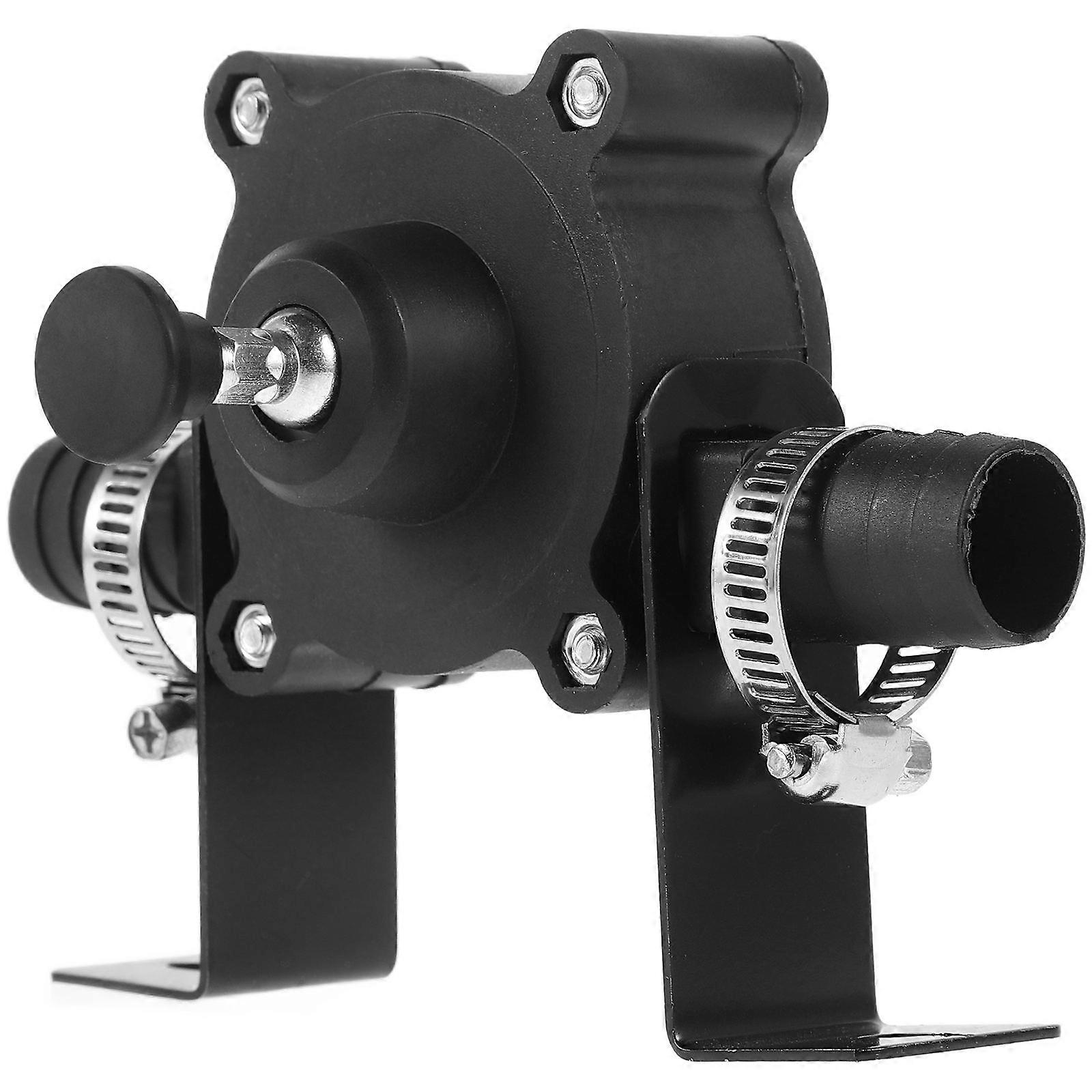 Water Drill Pump Self-Priming Transfer Pump Home Use Compact Design Black 1Set