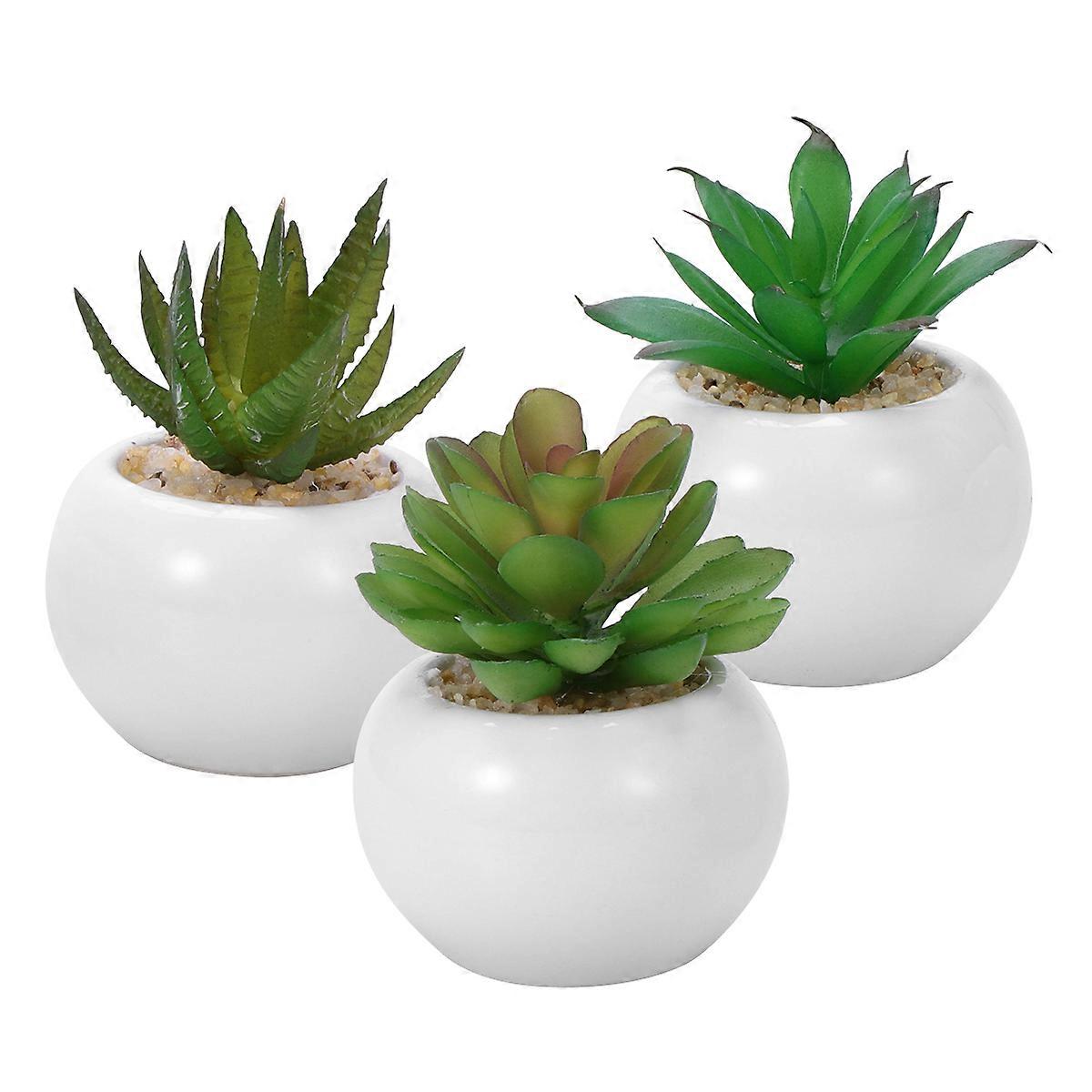 Artificial Succulent Mini Decorative Plants for Decoration Use 3Pcs