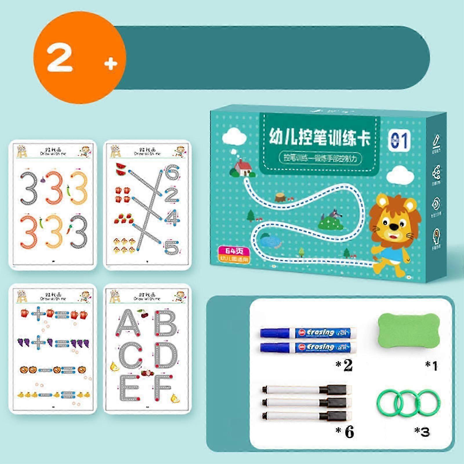 Scribble Smart Workbook Fast-Track Young Minds, Scribble Smart Reusable Workbook, Little Curious Minds Scribblesmart, Workbook Handwriting Practice