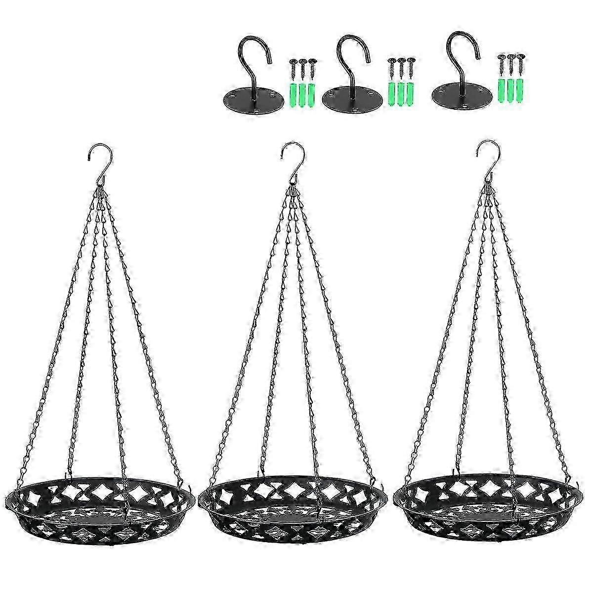 Cabides de Plantas de Metal de 12 polegadas para Decoração de Plantas Internas e Externas Edição Pendurada 0909