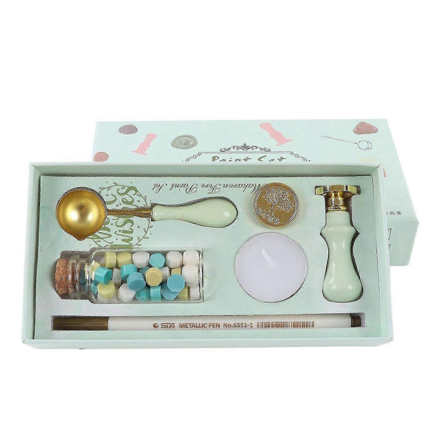 2025 Latest Model Wax Sealing Stamp Kit Clear Pattern Delicate Wax Detachable