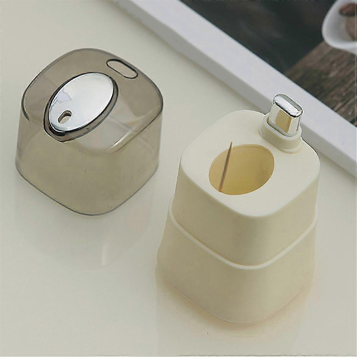 4Pcs Toothpick Holder Dispensers Automatic Toothpicks Container