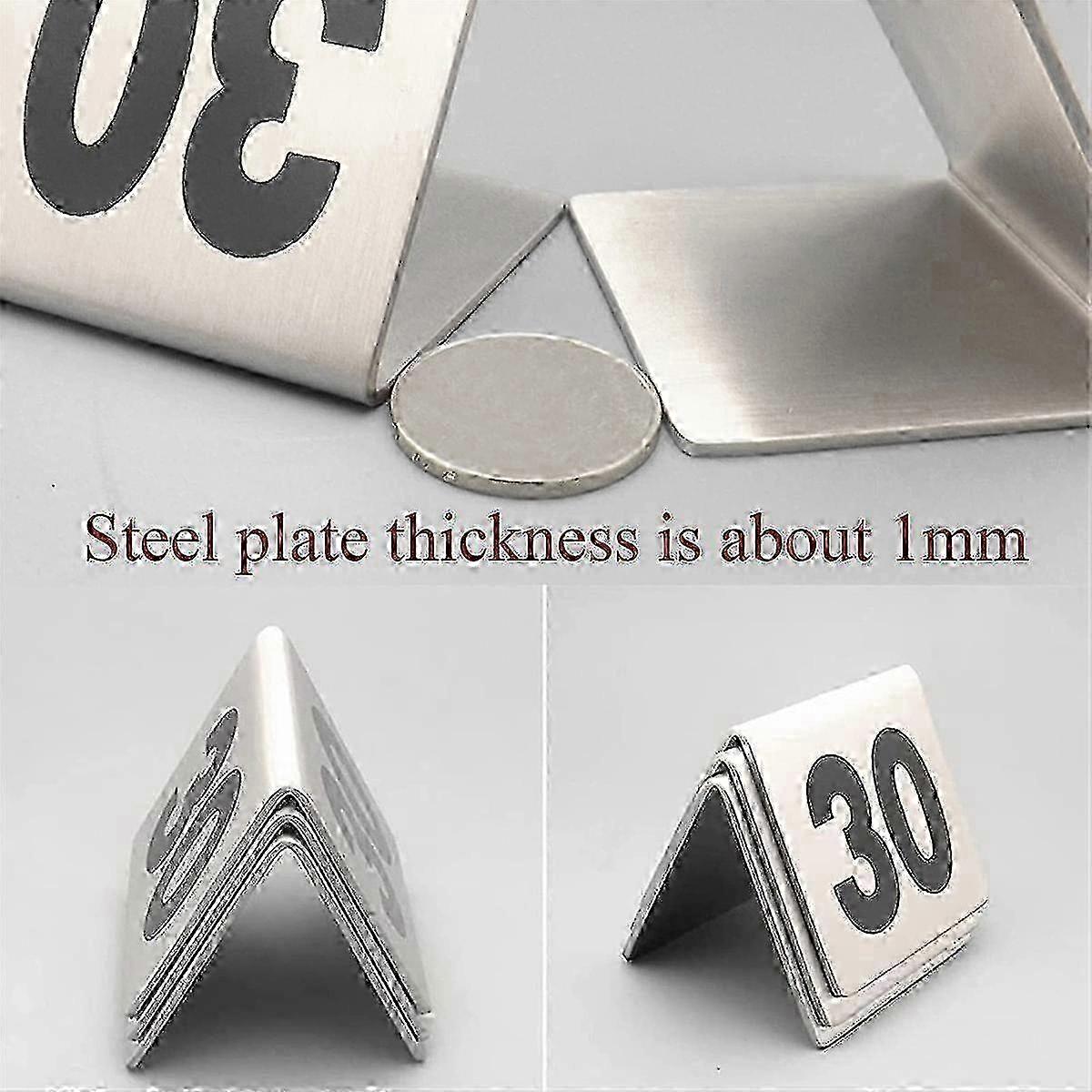 50PCS Restaurant Bar Place Table Marker Tabletop Number Sign Stackable Table Number Cards Double-Si f54 2025