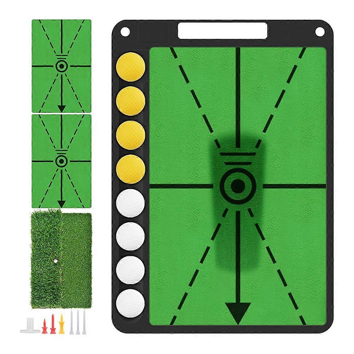 Golf Hitting Mat for Swing Detection, Path Feedback Golf Practice Mat,Golf Impact Mat for Indoor Ou