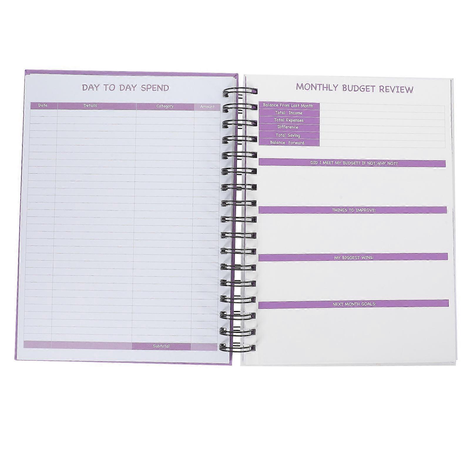 Money Budget Planner Paper Notebook for Monthly Planning Use 3Pcs