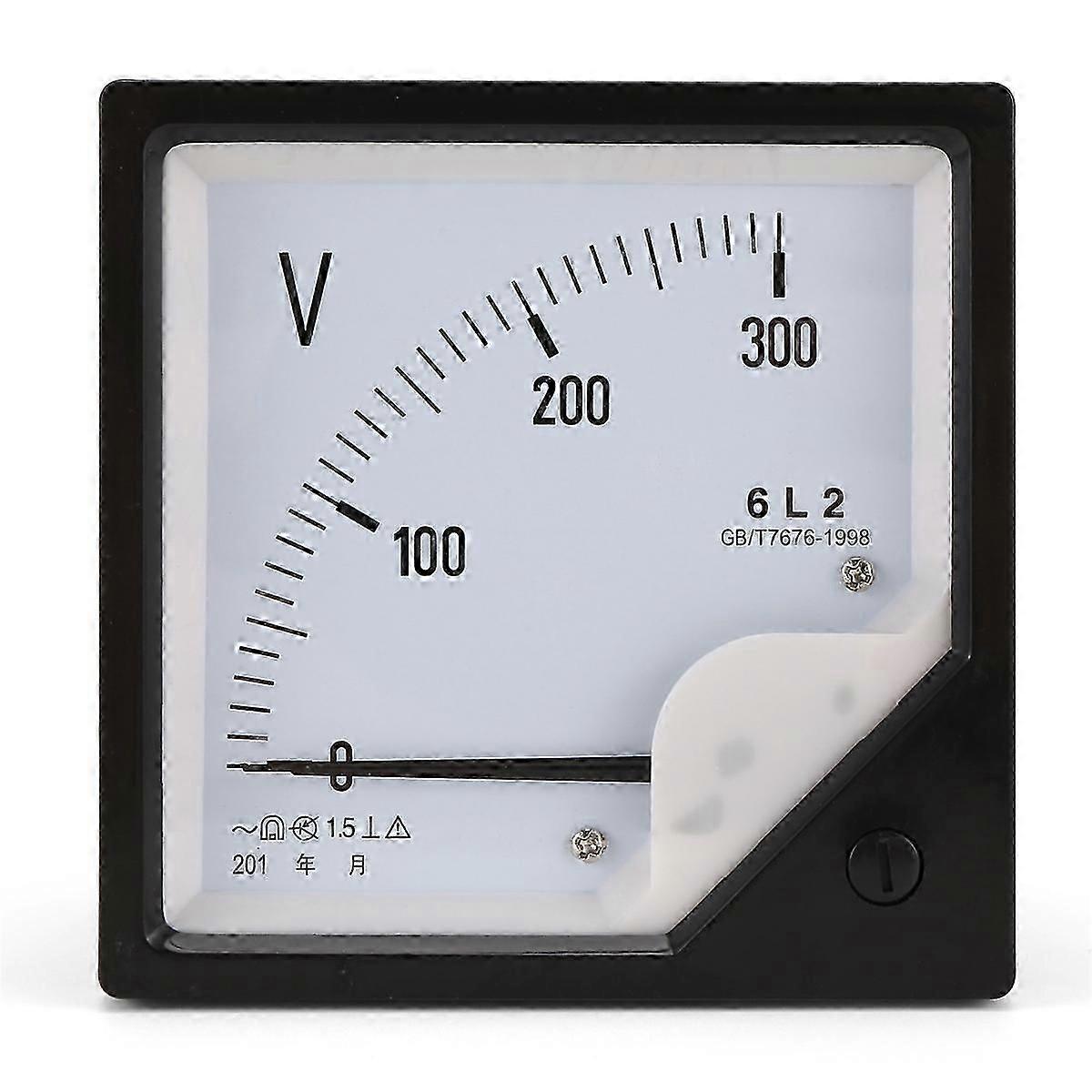 6L2 Voltmeter AC 300V Pointer Type Voltage Meter Mechanical Header