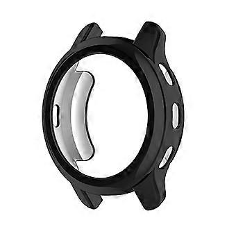 For Garmin Venu2 Plus TPU Smart Watch Half Cover Stylish Electroplating Protective Case - Black