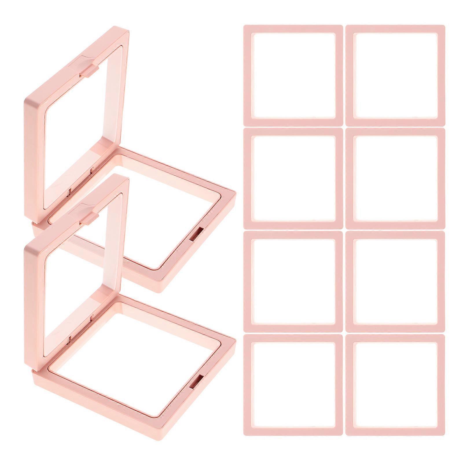 Square Press On Nail Packaging Box 10Set Clear Storage Solution For Nails Perfect For Travel Use