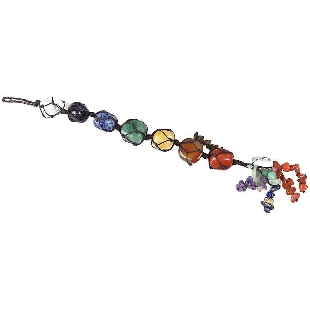 Rainbow Tassel Crystal Car Hanging Pendant for Decor