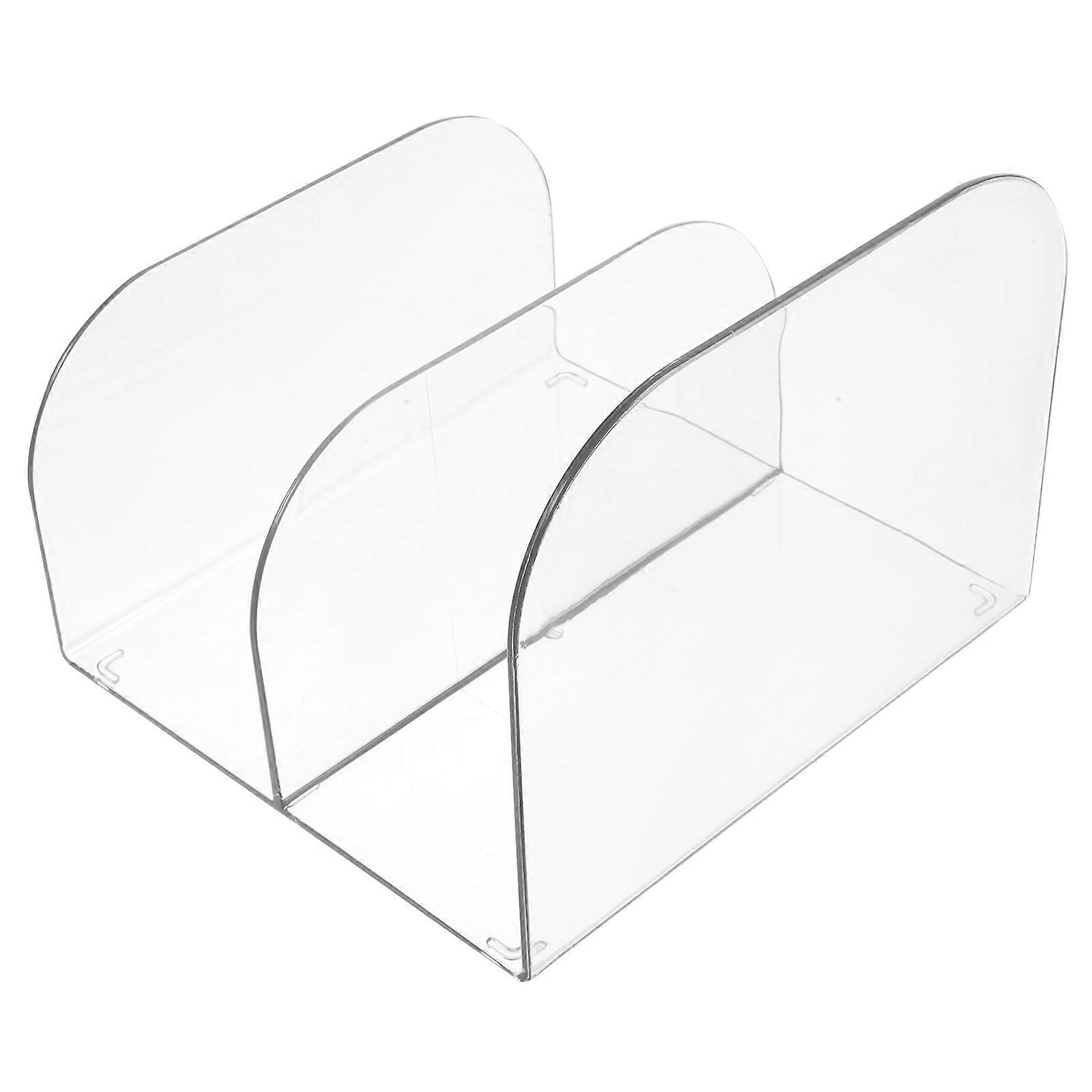 Transparent Bookend Plastic Book Holder for Children Reading