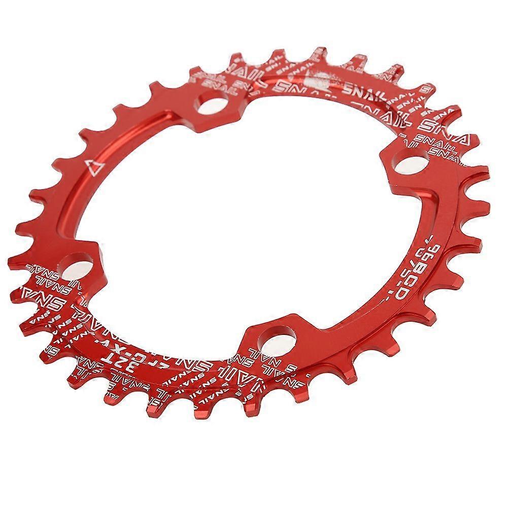 96BCD Bike Narrow Wide Round Chainring Repair Single Chain Ring for Mountain Bicycle32T