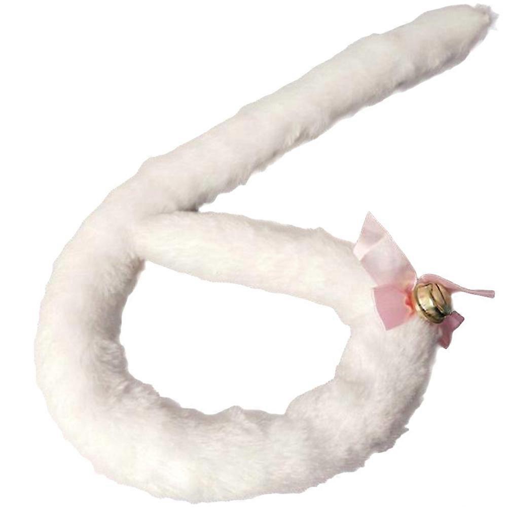 Cat Tail Plush Cat Tail for Cosplay Accessory 70cm with Bell