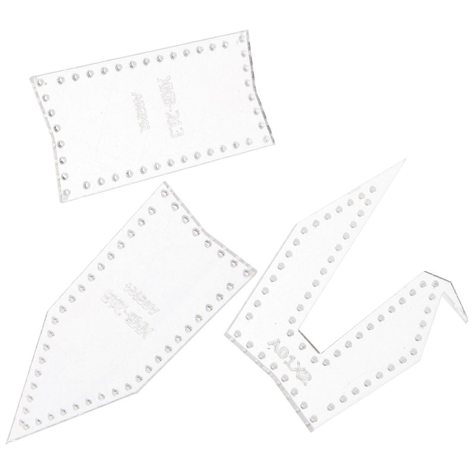 Acrylic Template DIY Keychain Stencils for 9Pcs Keychain Making Set