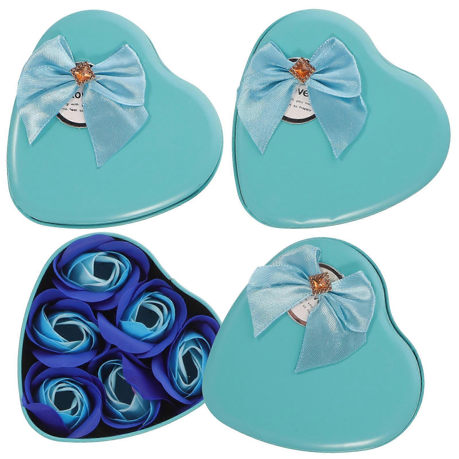Elegant Soap Flower Gift For Valentines Day Suitable For Mothers With 6 Flowers In Each Sky-