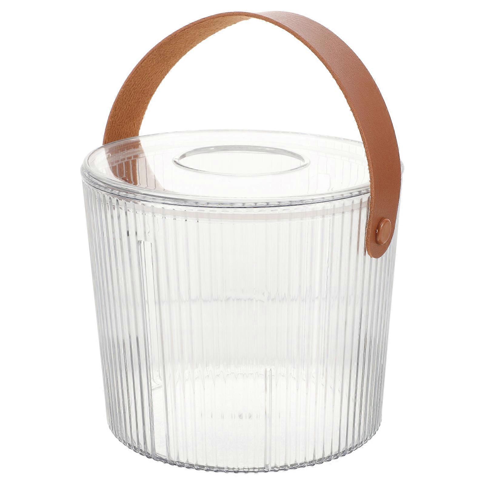Tissue Holder Countertop Multi-Use Tissue Box Paper Dispensing 14x14x13cm Transparent 1Pcs
